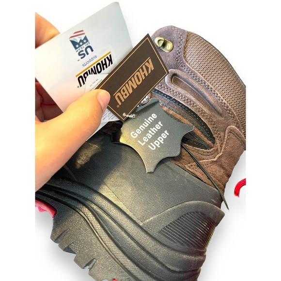 Khombu Thermolite Genuine Leather Upper Boots Men's Brown 10 - Picture 10 of 14